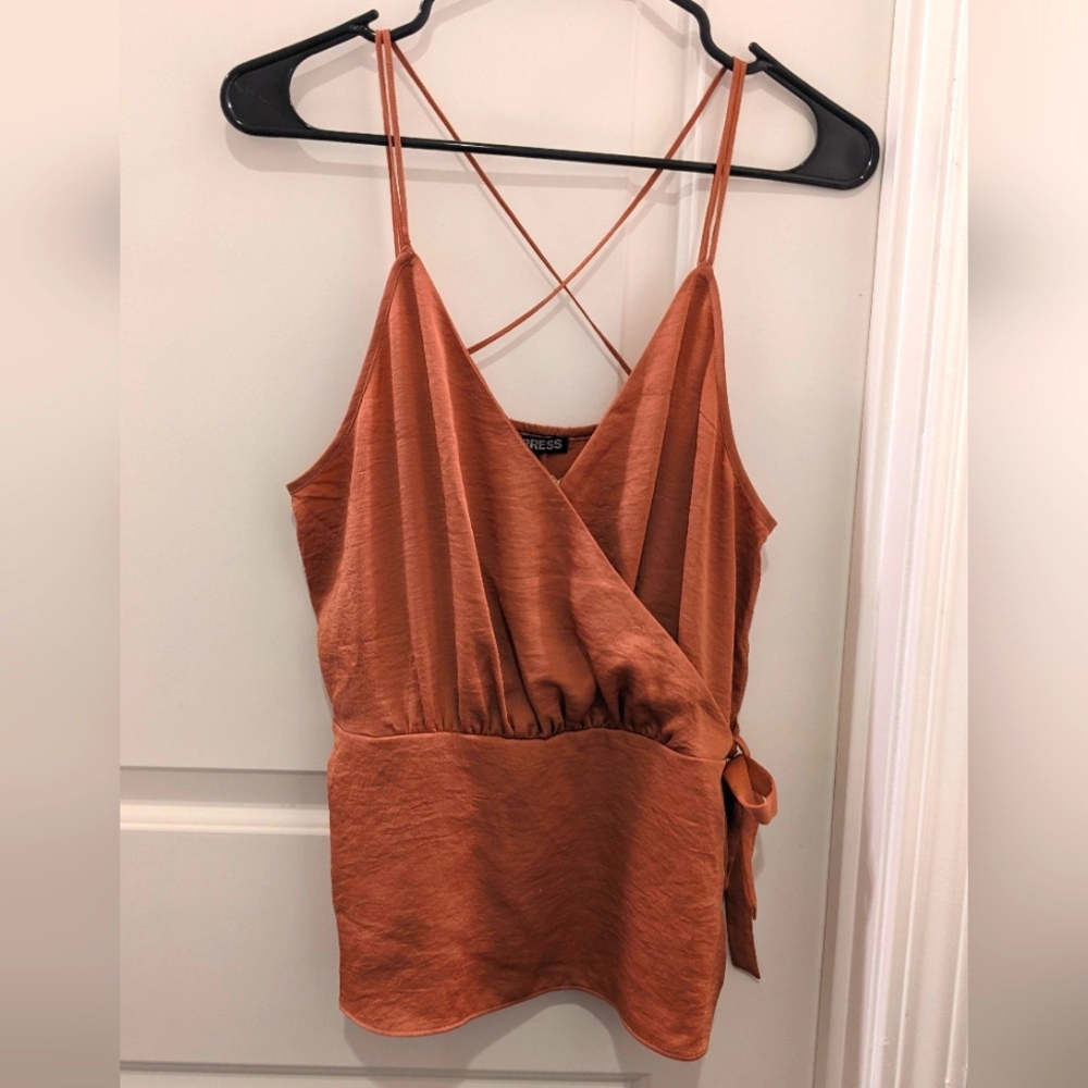 Express side tie top thin strap